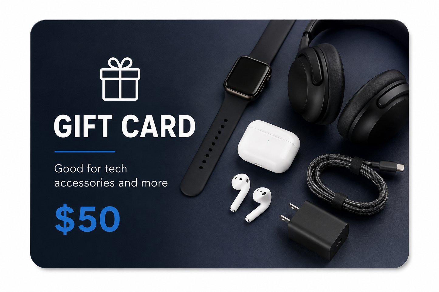 Tui Tech Sales gift cards, choose options